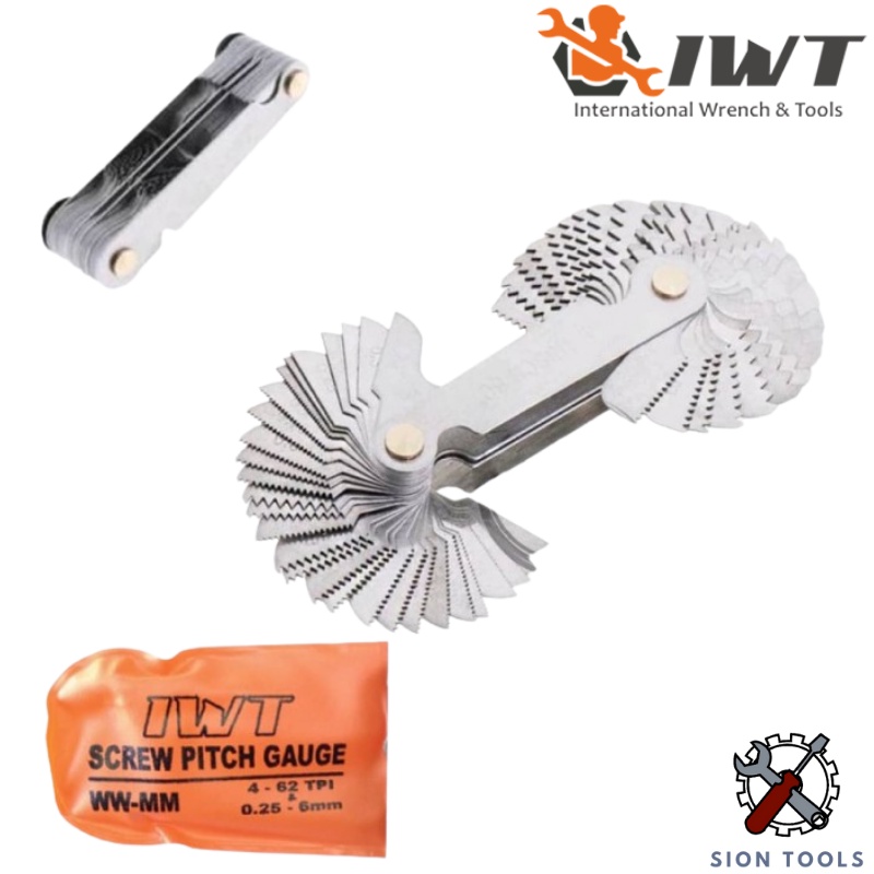 IWT SCREW PITCH GAUGE 4-62 TPI - MAL DRAT SURI DRAT MAL ULIR ALAT UKUR