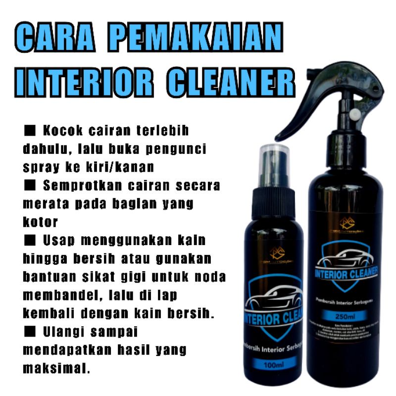 INTERIOR CLEANER Spray Pembersih Interior Mobil -  Interior Rumah - Helm - Sepatu | Pembersih Serbaguna