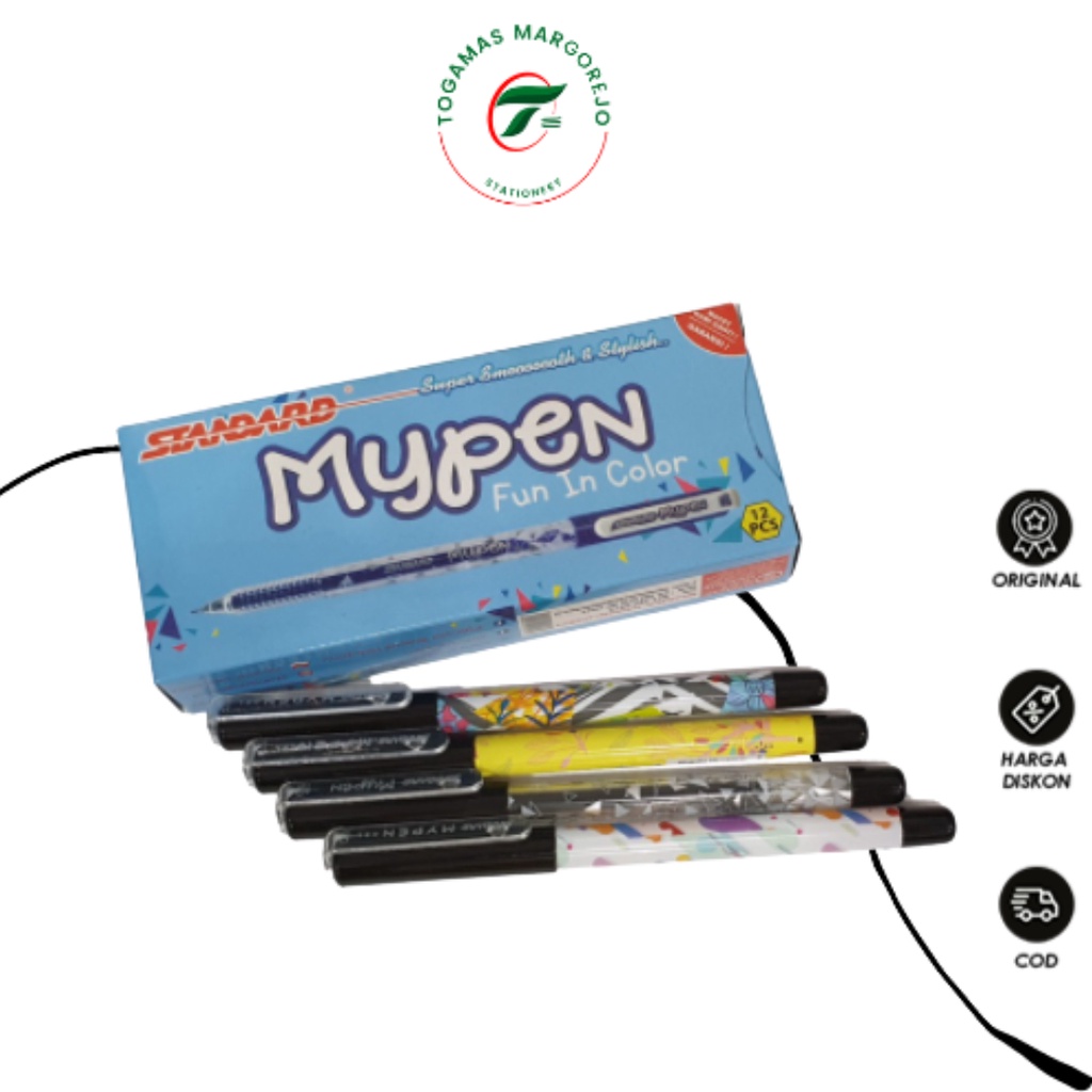 

READY STOCK !! PULPEN BOLLPOINT BALLPEN GEL 0.5 MYPEN STANDARD