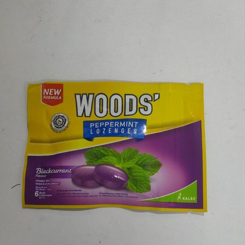 

permen wood - peppermint lozenges - melegakan tenggorokan