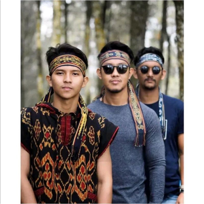 Ikat kepala tenun Syal tenun etnik toraja dayak lombok