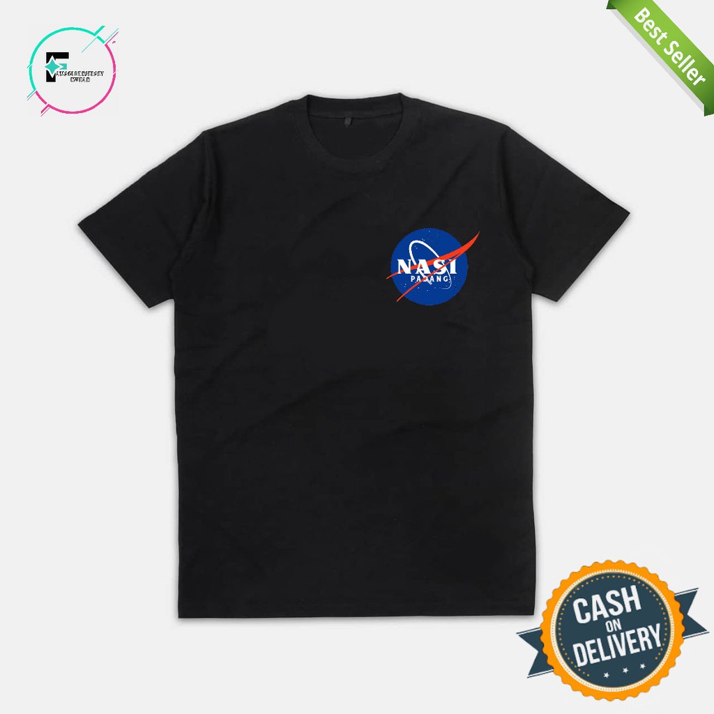 T-SHIRT KAOS distro fashion plesetan nasi padang logo kecil