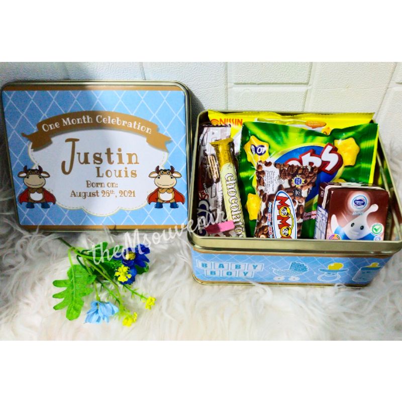 New hampers box kaleng + Snack