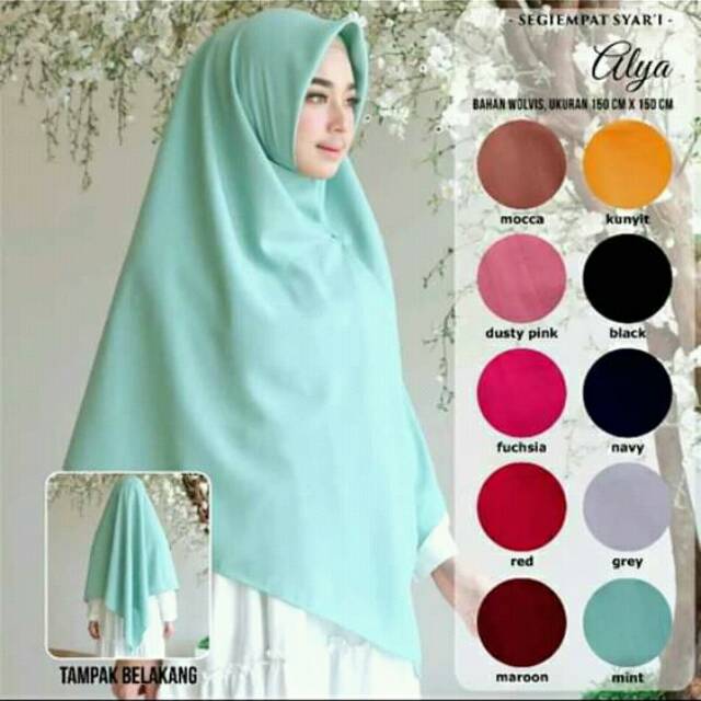 Jilbab segi empat wolfis 150 x 150