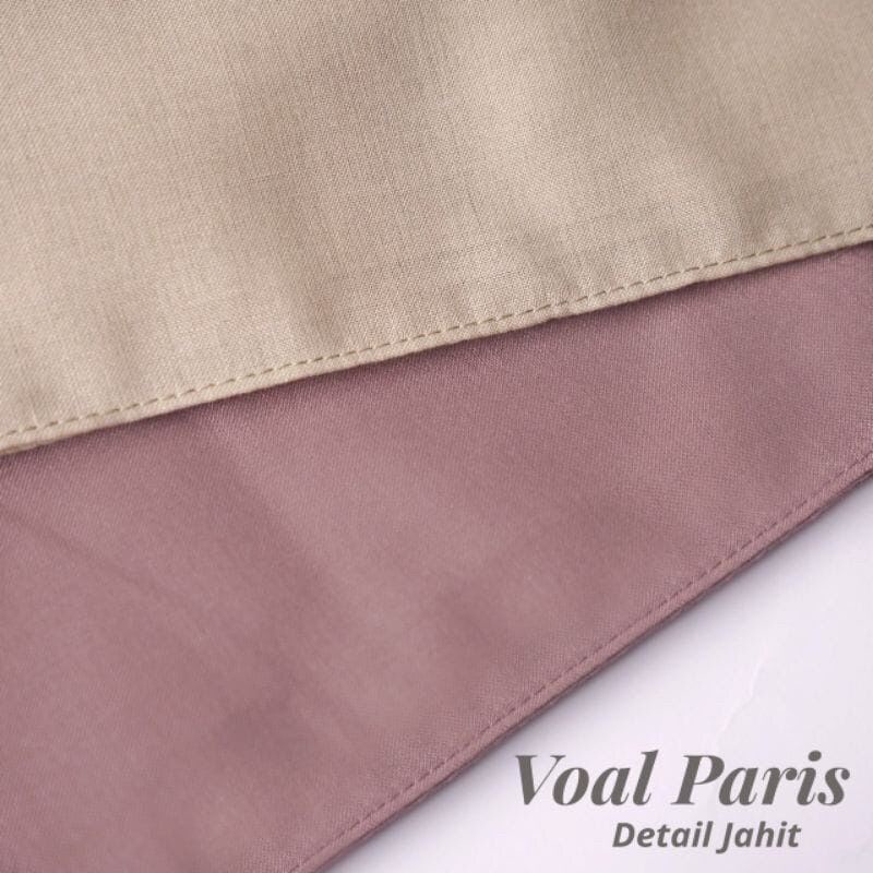 Paris Premium Hijab Segi Empat Basic Jahit Tepi | Segi Empat Paris Premium