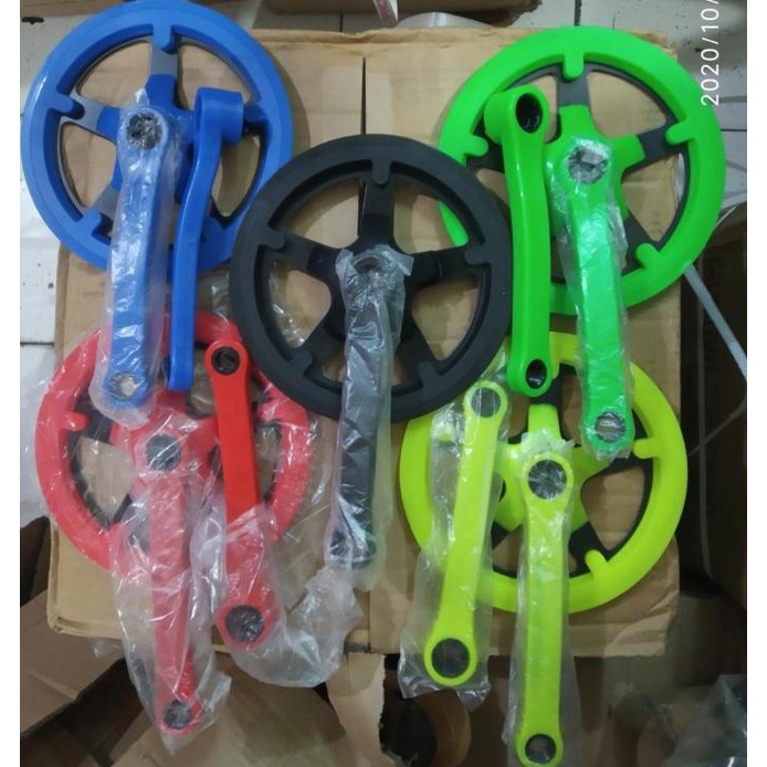 Crank Gear Depan Sepeda Lipat 1 Susun 44T Hitam Promo R10