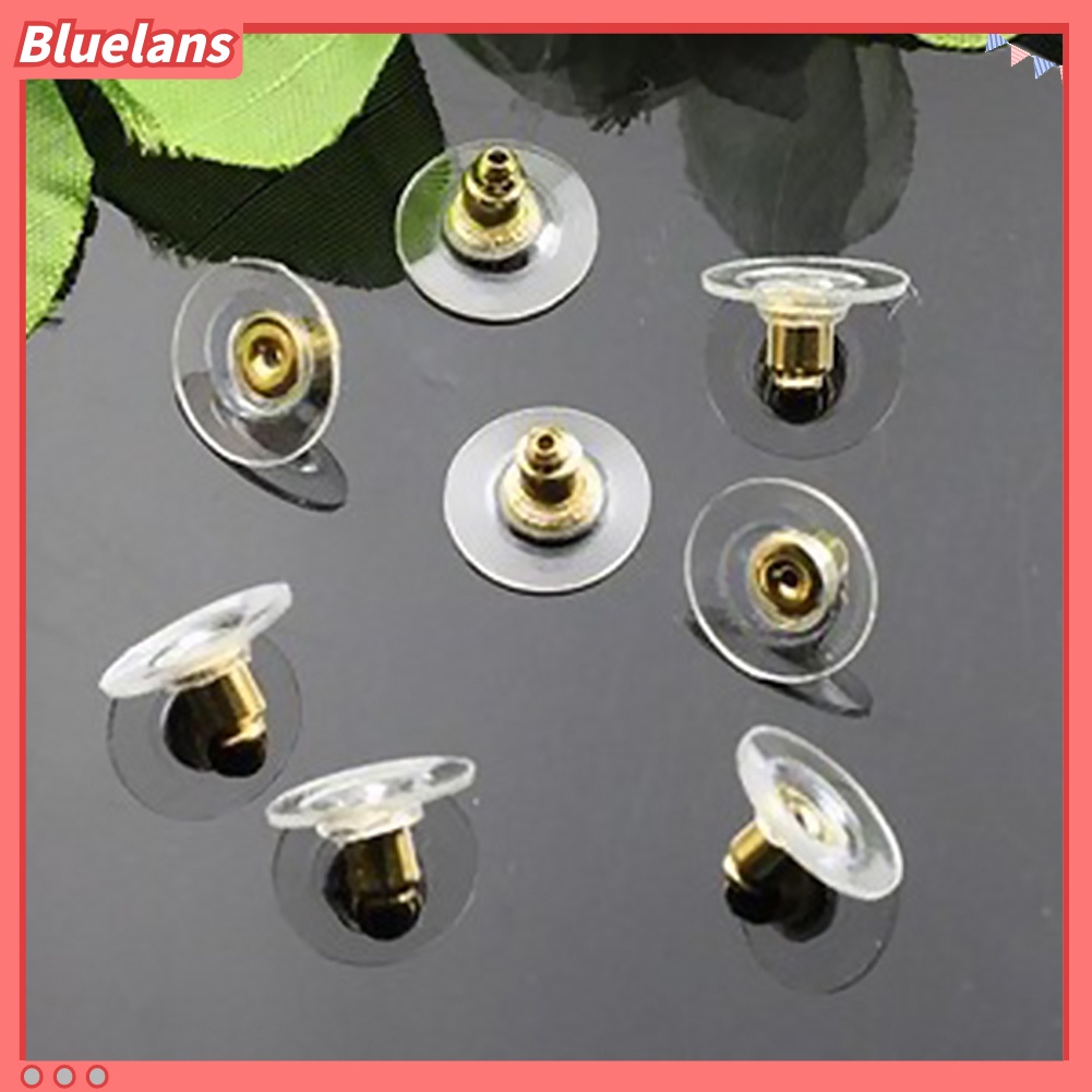 bluelans♘50Pcs/Set Cover Anting Tusuk Bahan Alloy untuk Perhiasan DIY