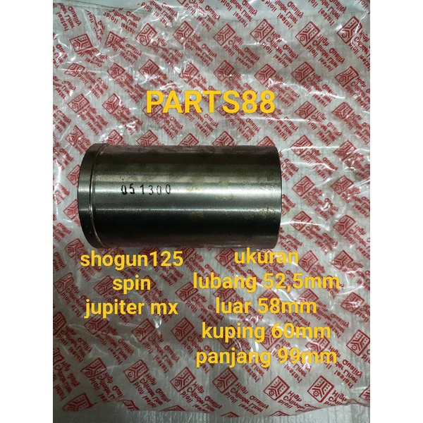 cylinder liner foring boring bore up custom spin125 jupiter mx bioli ukuran 52x58x110mm