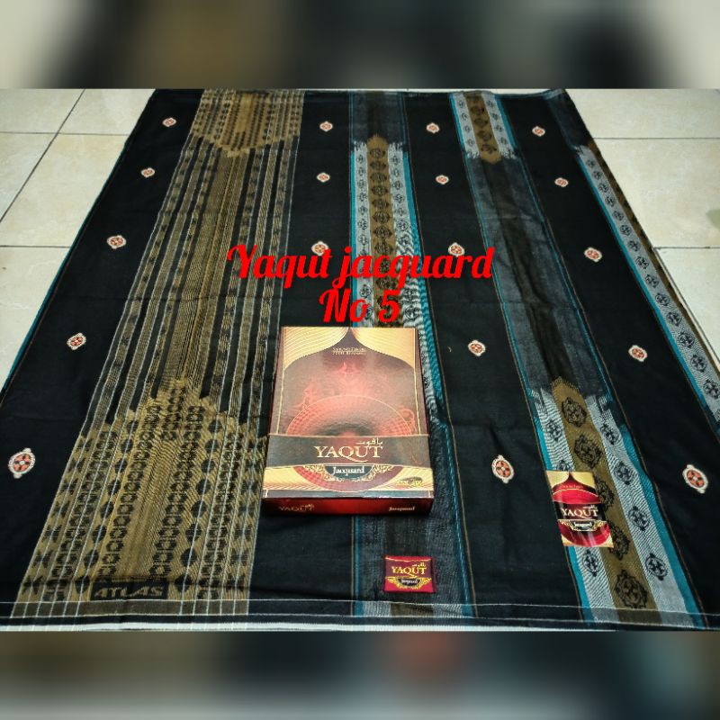 sarung atlas Yaqut jacquard motif atlas super premium