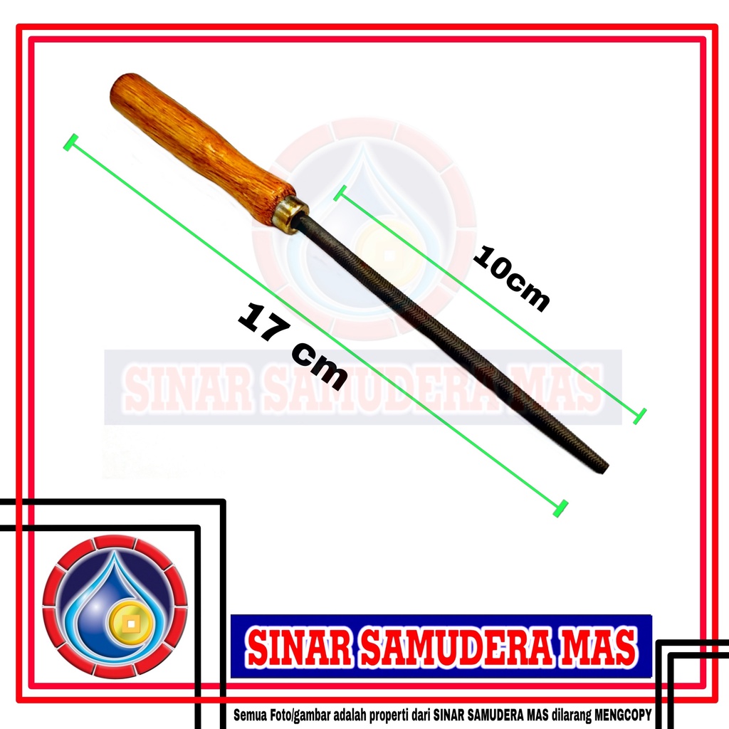 Kikir bulat Gagang Kayu 4 inch-Kikir bulat bagus-kikir bulat-kikir bagus murah-kikir