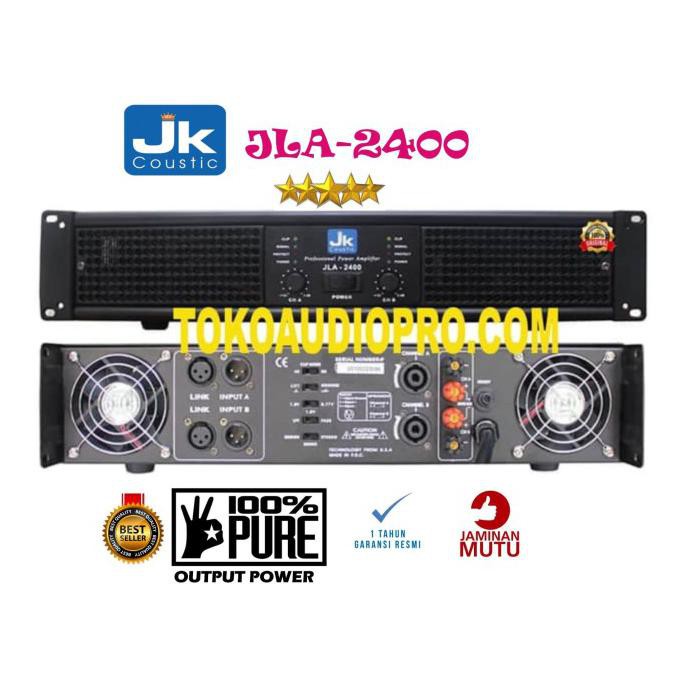 jk coustic jla2400 jla-2400 jla 2400 power amplifier