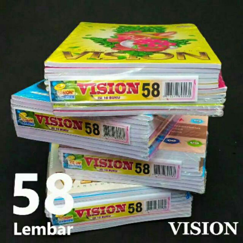 Jual VISION - Wisuda Buku Tulis 58 Lembar 1 Pak/buku Tulis Sekolah Isi ...