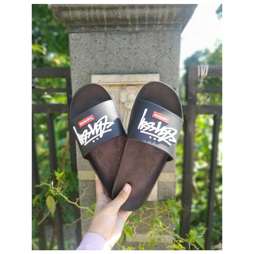 SANDAL SELOP PRIA WANITA SUPREME / SANDAL SLIP ON PRIA-1