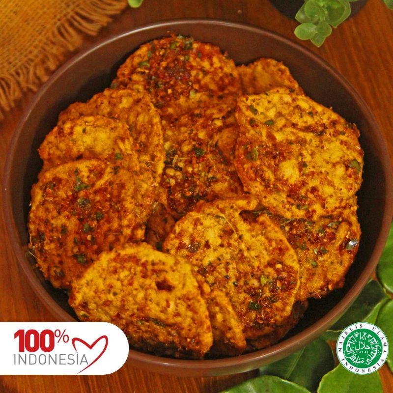 

Tempe Pedas PREMIUM Daun Jeruk 250gr