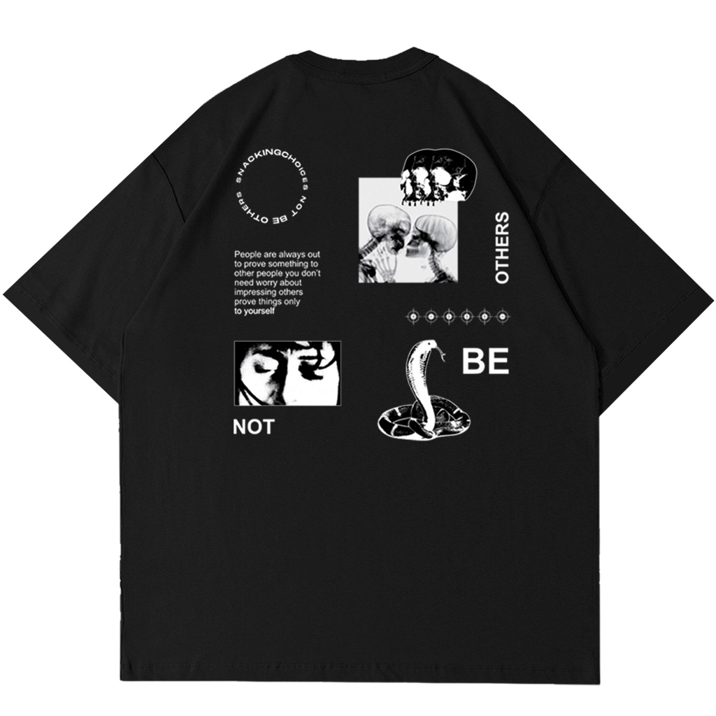 T-shirt | Oversize | Not Be Other | Black | Snackingchoices