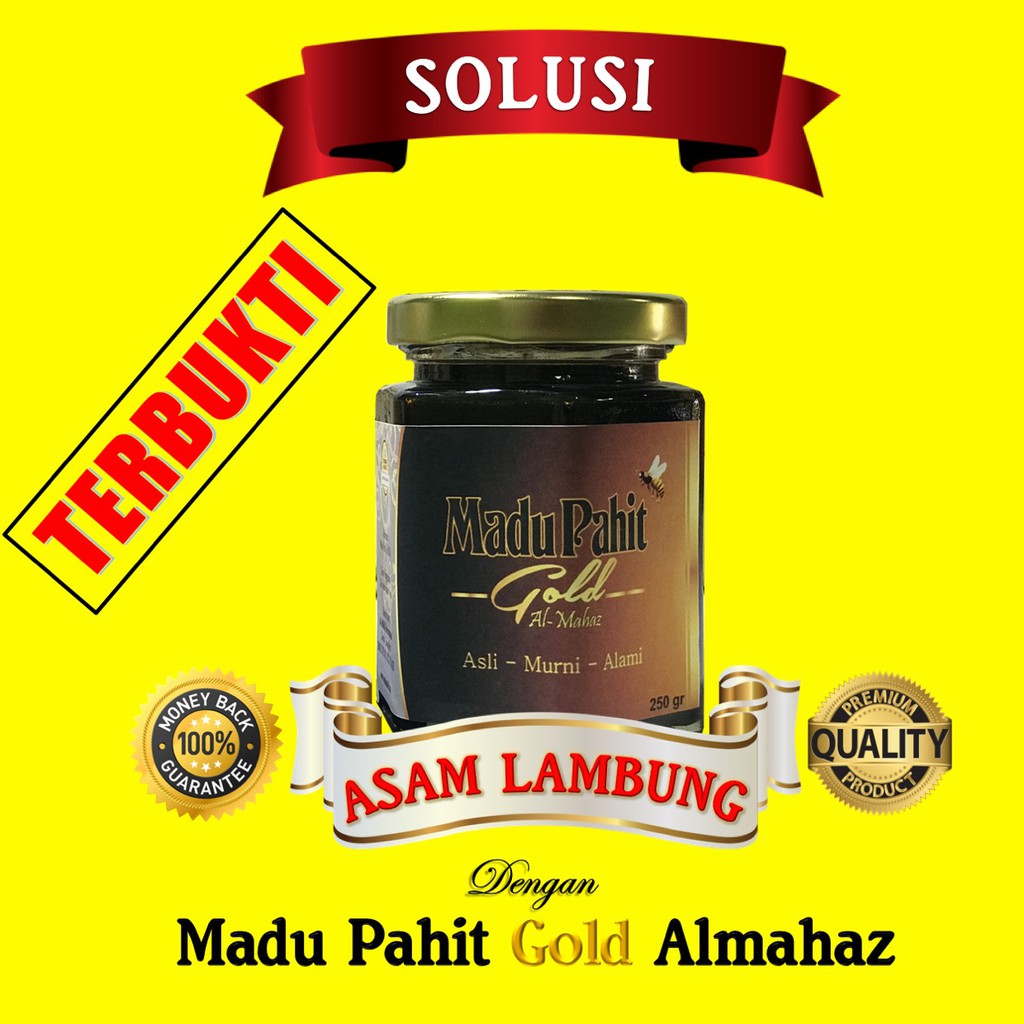 MADU OBAT SOLUSI MAAG ASAM LAMBUNG GERD MADU PAHIT HITAM HUTAN ALMAHAZ