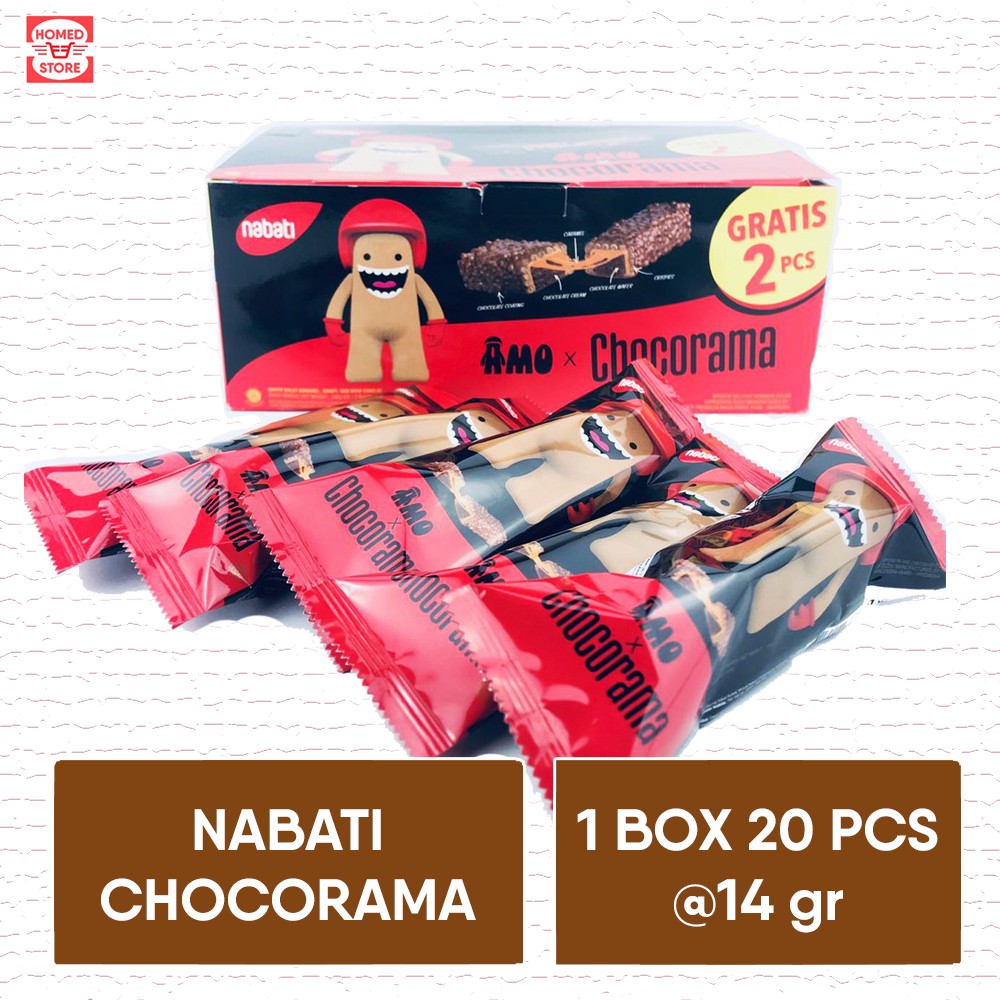 

Nabati Amo x Chocorama 1 Box 20 Pcs @14 gr Murah