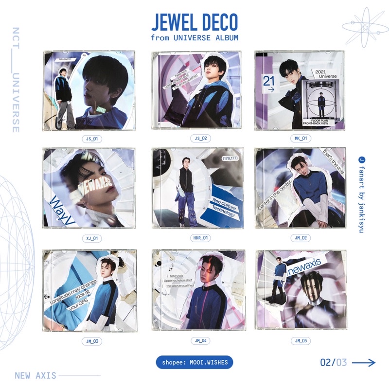 Jewel Deco Case NCT Sticker / HF [SOLD = NO RESTOCK]