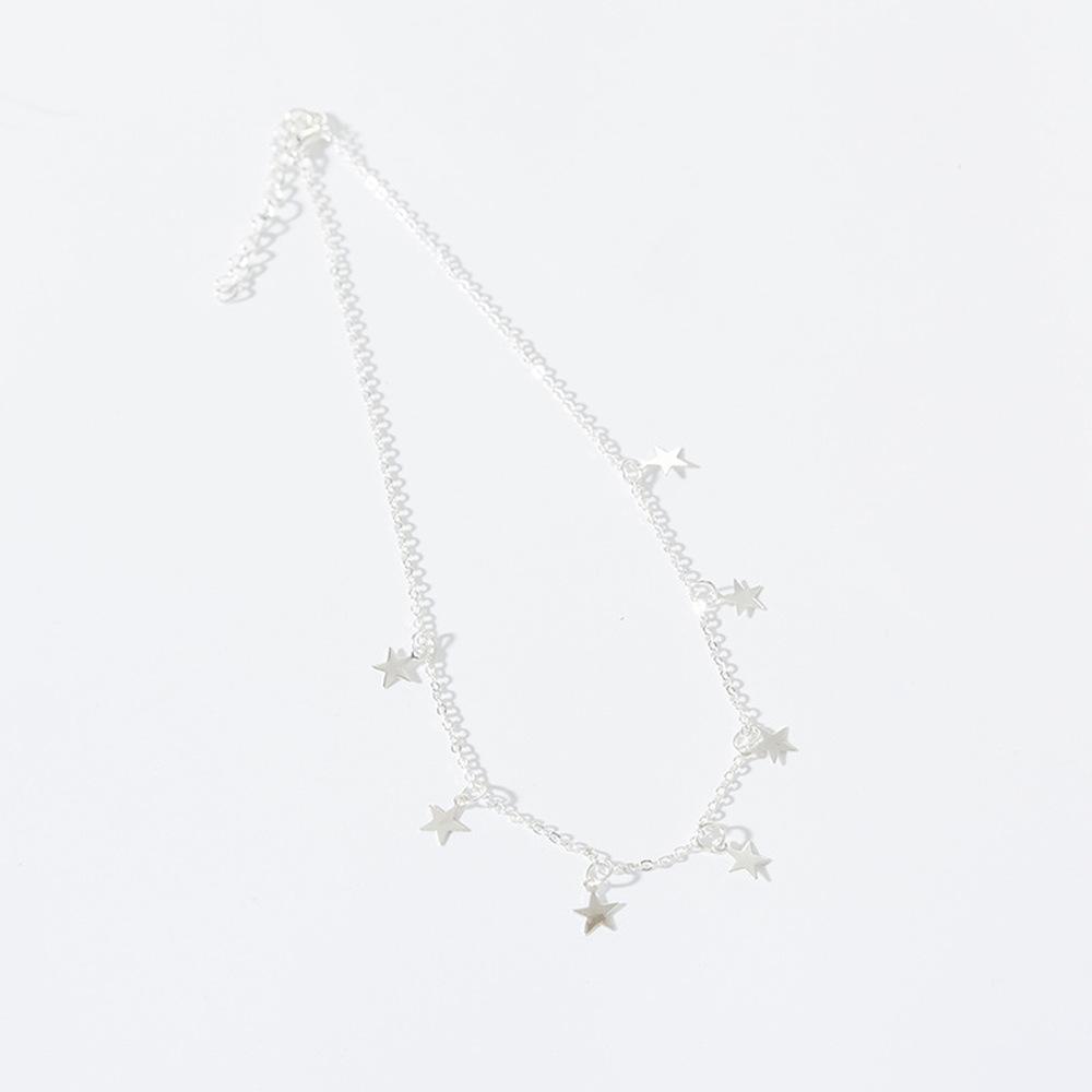 Kalung Choker Liontin Bintang Pentagon Warna Emas Untuk Wanita