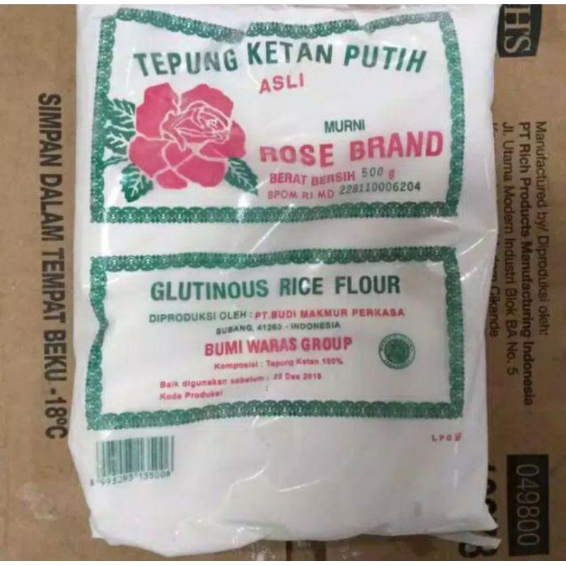 

Tepung Ketan Rose Brand 500gr
