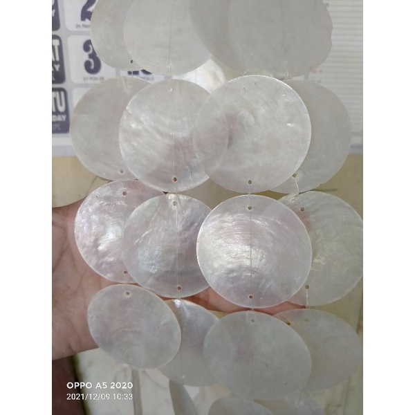 TIRAI SIMPING / GORDEN KERANG SIMPING white (1 set )10 untai 185cm