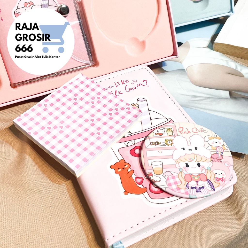 

Paket Jurnal 7 In 1 Boba Warna Pastel Day Journal Perempuan Gambar Buah Kado Unik Lucu Paket Alat