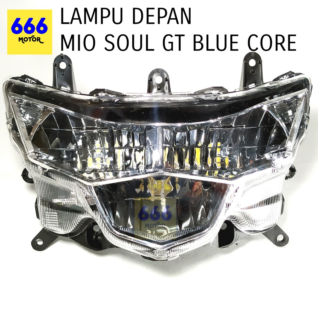 666MOTOR LAMPU DEPAN / REFLEKTOR MIO SOUL GT BLUE CORE