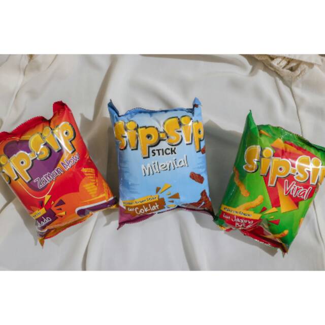 

1 BAL (10pcs) SIPSIP SNACK MILENIAL VIRAL ZAMAN NOW BERHADIAH