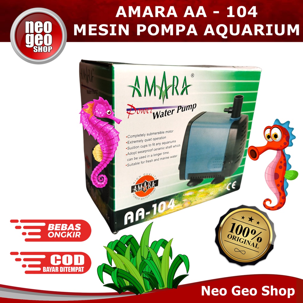 AMARA AA104 AA 104 Mesin Pompa Air Celup Pompa Kolam Aquarium