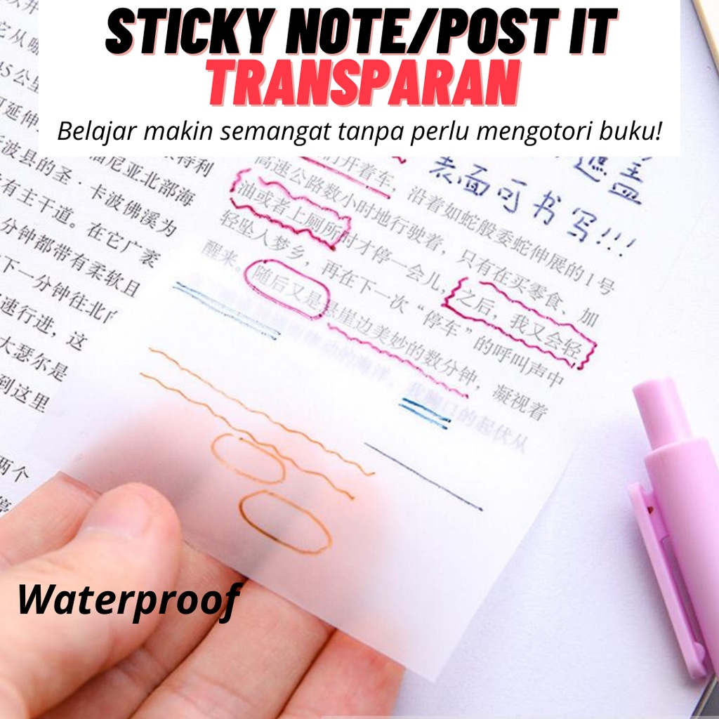 

Sticky Notes Transparan Transparan Notes 70*95