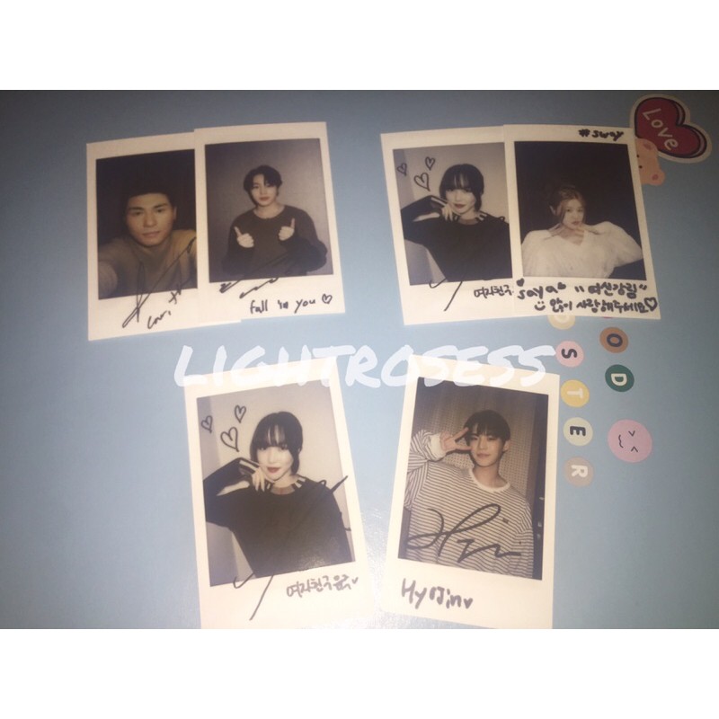 SHARING TRUE BEUATY POLAROID POLA YUJU SUNGWOON HYOJIN SAYA POSTER OST TRUE BEAUTY OFFICIAL