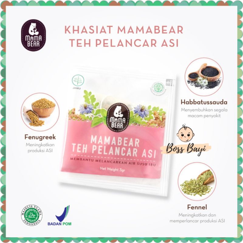 Mama Bear - Teh Pelancar Asi/Asi Booster/Teh Ibu Menyusui