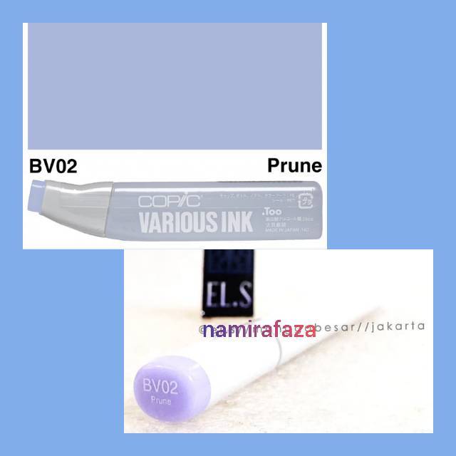 

WAJIB TANYA STOK!! COPIC SKETCH MARKER BV02 (CSM) PRUNE REFIIL VARIOUS COPIC REFIL