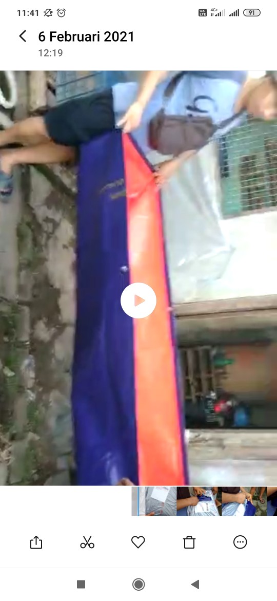 Terpal Kolam (a5) 150x50x25 Original Korea