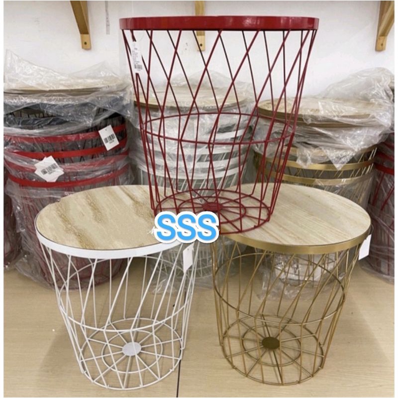 SELMA TIERRA Meja Sisi dengan Penyimpanan Meja SERBAGUNA 38x40 cm GARANSI ORIGINAL