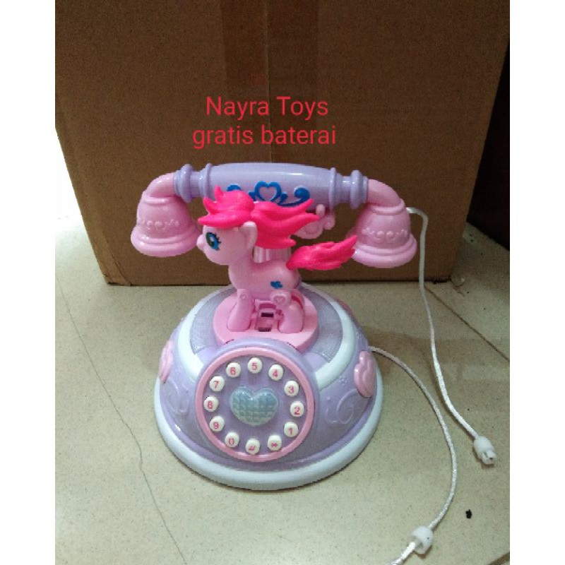 Mainan telephone jadul /telephone kuda poni