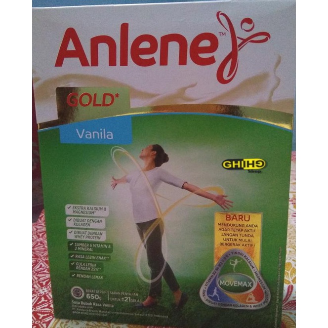 

[COD] Anlene Gold 51+ Vanila 650gr [COD]