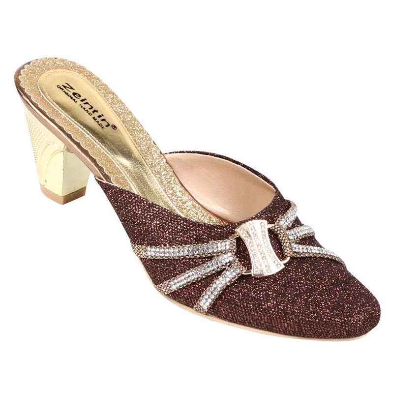 SANDAL PESTA WANITA COKLAT - SANDAL PESTA PEREMPUAN – SELOP PESTA