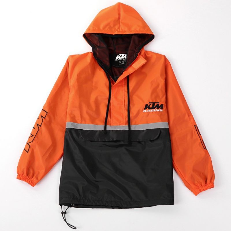 JAKET MOTOR KTM CAGOULE PARASUT ORANGE