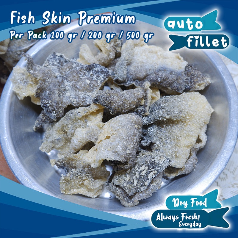 

FISH SKIN / KULIT IKAN KERING GORENG KUALITAS PREMIUM MURAH GRAB GOSEND