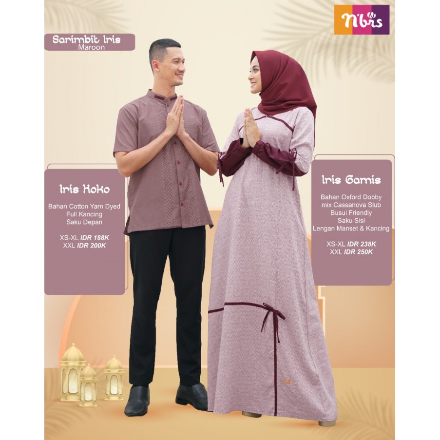 GAMIS NIBRAS IRIS SARIMBIT IRIS GAMIS IRIS BY NIBRAS