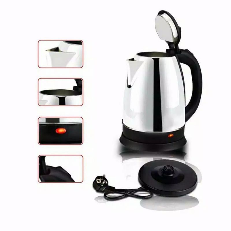 02 COD - OB93 - Teko Listrik Pemanas Air Ceret Listrik Electric Kettle 2 L