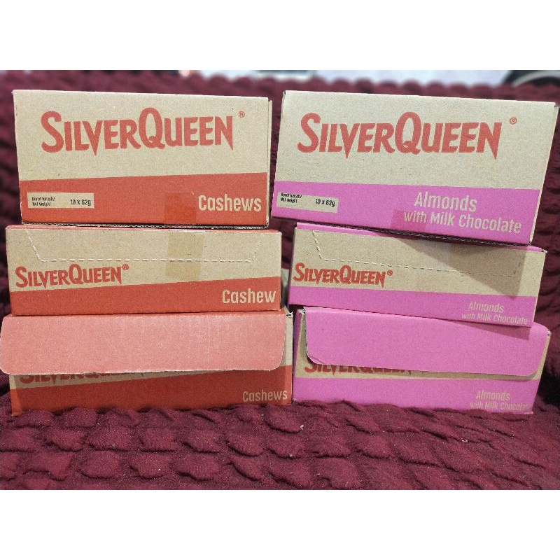 

Silver queen cashew/almond 55grx10pcs . Expiered date Januari 2026