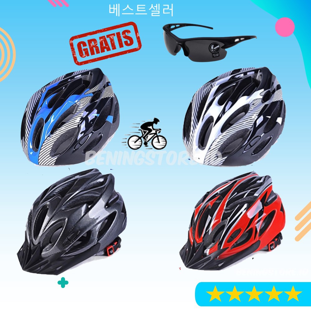 Helm Sepeda Gunung Lipat Polygon Mtb BMX Batok Sepedah Helmet Dewasa Murah dan Nyaman