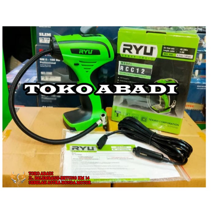 Kompresor DC RYU RCC12 Mini air compressor 12V RCC 12 colok di mobil Mini air compressor
