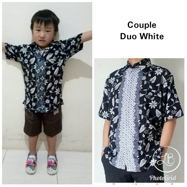 SB Collection Couple Dadboy Igo Atasan Kemeja Batik Lengan Pendek Anak Dan Ayah