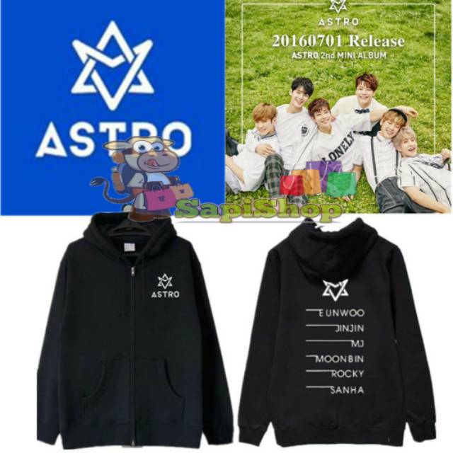 TERMURAH.. HOODIE ZIPPER KPOP ASTRO 2ND MINI ALBUM