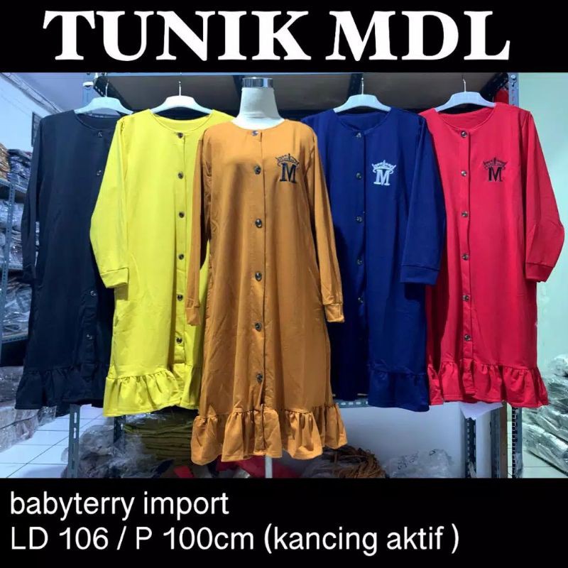 TUNIK MDL BABYTERRY IMPORT KAOS JUMBO