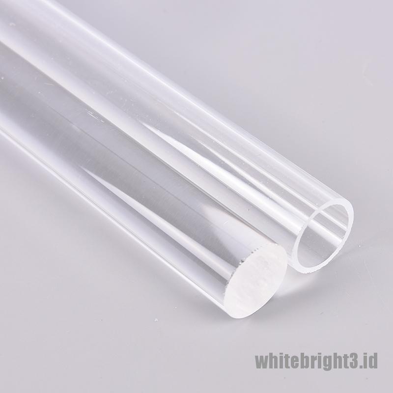 (white3) Rolling Pin Akrilik Polos Untuk Modeling Clay DIY