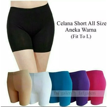 CELANA SHORT PANTS WANITA HOT PANTS STRIT WANITA POLOS BAHAN SPANDEK JERSEY